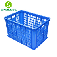 Sinocube, nouveau matériau, conteneur en plastique recyclable pour fruits et légumes, panier de récolte ventilé pour aliments, pour usage industriel
