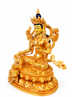 Statue de Bouddha Tara verte faite à la main, directement de l'usine, sculpture artisanale en laiton pour la décoration de la maison et de l'autel du temple