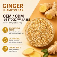 Sabun Sampo Jahe Herbal Alami, Menguatkan Akar, Mengontrol Minyak, Rempah Jahe untuk Rambut Halus dan Rapuh, Grosir