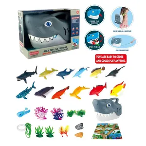 2024 nuevo contenedor PVC figura océano animal regalo plástico cabeza de dinosaurio juguete