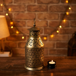 Linternas colgantes de metal de Estilo Vintage Soporte votivo para interiores y exteriores para fines decorativos de Navidad - Product Image 5