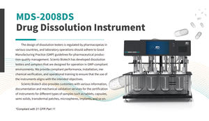 ระบบเก็บตัวอย่างการละลายอัตโนมัติในห้องปฏิบัติการ MDS-2008DS อุปกรณ์ทดสอบการละลาย เครื่องทดสอบการละลายของยาเม็ด - Product Image 2