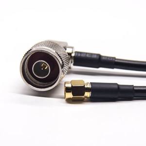 Кабель H155 <span class=keywords><strong>SMA</strong></span> (штекер) - <span class=keywords><strong>N</strong></span> (штекер) RG174 LMR195 RG58 RG142 <span class=keywords><strong>RG316</strong></span> (гнездо), радиочастотный, тип <span class=keywords><strong>N</strong></span>-гнездо <span class=keywords><strong>RP</strong></span>-<span class=keywords><strong>SMA</strong></span>, LMR400 LMR 400 LMR240 - Product Image 1