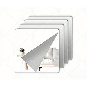 Panneau <span class=keywords><strong>Miroir</strong></span> Acrylique Autocollant 1,8 mm d'Épaisseur Léger Écologique Décoration Murale Art Mariage Maison Feuille de <span class=keywords><strong>Miroir</strong></span> - Product Image 1