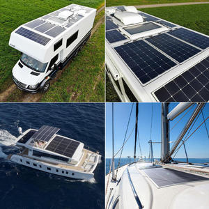 Panel Solar Monocristalino Flexible y Ligero de 150W 160W, Panel Fotovoltaico de Película Delgada Personalizado al por Mayor para Carritos de Golf, Embarcaciones, Autocaravanas y Furgonetas - Product Image 6