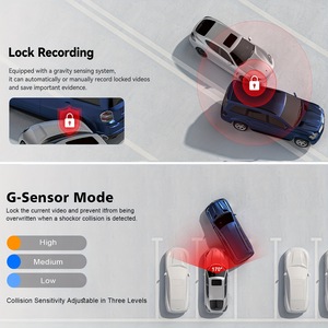 Registratore di Guida per Auto a <span class=keywords><strong>2</strong></span> Canali con Doppia Lente HD, Dash Cam 4K, WiFi e GPS Opzionale, Telecamera per Cruscotto - Product Image 5