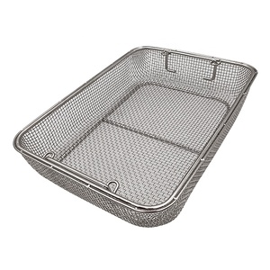 Bandeja de Autoclave Médica, Cesta de Esterilización de Malla de Acero Inoxidable, Instrumentos Quirúrgicos Metálicos Duraderos, Portátil para Cocina - Product Image 2