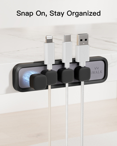 <span class=keywords><strong>Organizzatore</strong></span> cavo magnetico cordino in Silicone cordino <span class=keywords><strong>di</strong></span> gestione riutilizzabile cavo Desktop Organizer con supporto in metallo - Product Image 2