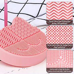 Multi-Function <b>Silicone</b> Makeup Brush Cleaner & Organizer - Cat Design Brush Stand Holder, Cleaning <b>Tool</b> for Brushes & Cosmetics - Product Image 3