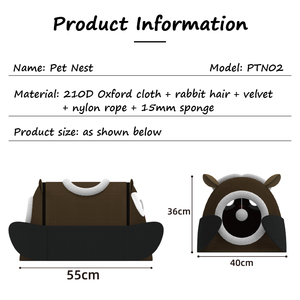Prodigy PTN02, venta al por mayor, cama de lujo lavable personalizada para perros, nido de perro suave, sofá cama grande redondo transpirable para perros y gatos - Product Image 3