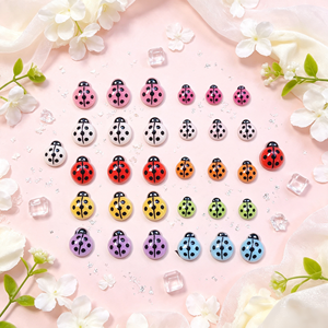 Accesorios de <span class=keywords><strong>Uñas</strong></span> con Lindas Mariquitas Brillantes, Adornos de Resina 3D Coloridos, Mini Insectos Decorativos para <span class=keywords><strong>Uñas</strong></span>, Diseño de <span class=keywords><strong>Uñas</strong></span> Hecho a Mano para Salón de Belleza - Product Image 2