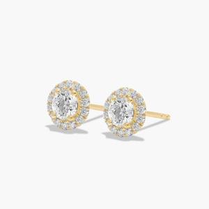Luxury Premium 925 <b>Sterling</b> <b>Silver</b> Moissanite Diamond <b>Stud</b> Earrings Elegant Fine Jewelry for Women Birthday Wedding Everyday Wea - Product Image 1