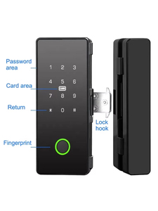 Tuya and TTlock <b>Smart</b> Glass Door <b>Lock</b> NFC Unlock Home Office Aluminum Alloy WiFi Cloud Data Storage Wood Door - Product Image 6