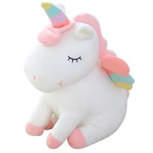 Peluches de unicornios de colores Kawaii, peluches de unicornios de colores personalizados, producto novedoso, diseño de tu propia muñeca, venta al por mayor