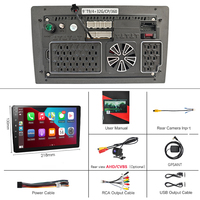 Reproductor de DVD para Auto Android 14.0 Universal T9 de 7/9/10 Pulgadas, 3+32/4+64GB, Radio Android, DSP, Carplay Inalámbrico, Función de Cámara 360