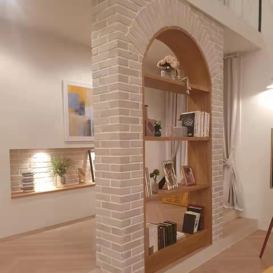 Фошань Гуанчжоу Шэньчжэнь Бежевый Крем белая кирпичная плитка облицовка стен сайдинг шпон Настенный декор