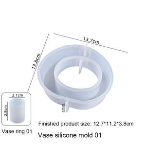 초기 라이저 테스트 튜브 꽃병 실리콘 브래킷 금형 꽃 냄비 확산 수경 식물 꽃 디스플레이 홈 오피스 - Product Image 2