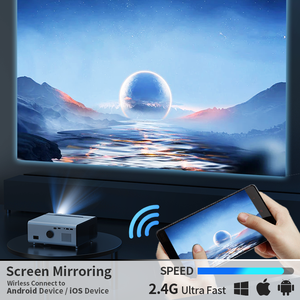 Mới nhất 3D 4K Máy chiếu không dây 1080P thông minh Điện thoại di động <span class=keywords><strong>Android</strong></span> Wifi chiếu - Product Image 5