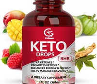 Vente en gros OEM : Gouttes Minceur Liquides Keto, Brûleur de Graisse, Cétones Exogènes BHB, Perte de Poids Cétogène, Amincissement Adulte