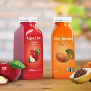 Etiquetas adesivas personalizadas para bebidas com logotipo de vinil, suco de frutas e vidro com vedação, etiquetas para garrafas e potes, etiquetas de embalagem