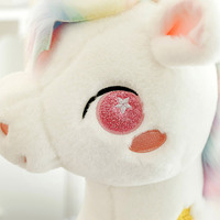 Peluche personnalisée Licorne, jouet en peluche unisexe, jouets doux pour la Saint-Valentin, polyester