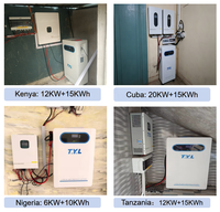 Kit solaire hybride 36kW 10kVA 20kVA 5kW T.Y.L résidentiel et commercial hors réseau avec onduleur photovoltaïque, stockage au lithium et panneaux à montage sur toit ou au sol