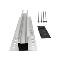 Structure de support en alliage d'aluminium pour l'installation de panneaux solaires sur toits plats/tuiles sans rails, usage industriel et domestique, capacité 10 kW