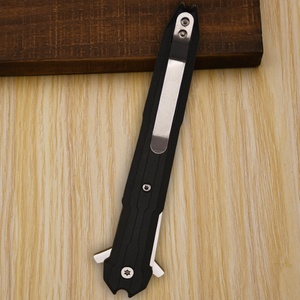 Couteau pliant tactique d'extérieur de qualité industrielle OEM personnalisable, lame en alliage de zinc, manche en plastique Rozas pour le camping et la survie - Product Image 4