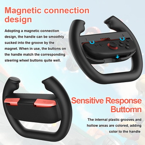 Ergonomic Steering Wheel for <strong>Switch</strong> 2 Controller <strong>Grip</strong> Wired ABS Hand <strong>Grips</strong> for Joy-Con Accessory Protective Gamepad Accessories - Product Image 2