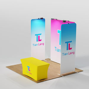 10x10 ft Portable Exhibition Booths <b>Backdrop</b> Trade Show Promotional Display Booth Stretch Tension Fabric Displays Banner <b>Stands</b> - Product Image 4