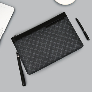 Borsa da <span class=keywords><strong>Uomo</strong></span> alla Moda, Portafoglio di Lusso di Alta Qualità, <span class=keywords><strong>Pochette</strong></span> da <span class=keywords><strong>Uomo</strong></span> per Affari con Cinturino da Polso Rimovibile <span class=keywords><strong>in</strong></span> PU Impermeabile e Resistente - Product Image 4