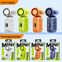 Ventilateur portable mini REMAX RS-SF25 199 vitesses, batterie 3000 mAh, écran LED, haute vitesse, pour femmes et hommes, cadeau d'été rafraîchissant
