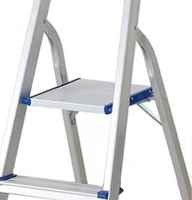 Escabeau pliant en aluminium léger pour usage domestique Mobile avec main courante
