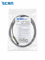 Capteur de proximité inductif SCAN M8 2 mm NPN normalement ouvert 10-30 V CC IP67 2 kHz non blindé en laiton nickelé