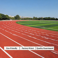 Matériel de piste athlétique en PU écologique, non toxique, absorbant les chocs, résistant à l'usure et aux intempéries pour parcs sportifs communautaires, provenant de Chine