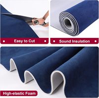 Tissu de garniture de toit en daim avec support en mousse