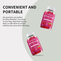 1000mg Alpha Lipoïnezuur Gummies Verbeteren de Huid- en Hersengezondheid, Ondersteunen Energie, Antioxidanten, Kauwbare Jelly Candy, Natuurlijk, Glutenvrij