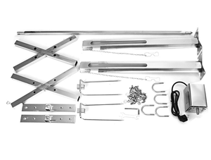 Heavy Duty Outdoor Toaster Spit Rotisserie BBQ Grill para cerdo Carbón Barbacoa Maquinaria de procesamiento de carne - Product Image 5