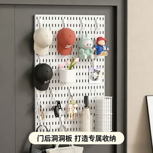 Estante de almacenamiento Qinfeng para la parte posterior de la puerta, sin necesidad de taladrar, ahorra espacio, organiza artículos pequeños, para uso en el dormitorio. - Product Image 1
