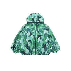 YOEHYAUL QG3209 4-14Y Veste de printemps verte à fermeture éclair <span class=keywords><strong>pour</strong></span> adolescent garçon, vente en gros, vestes à capuche <span class=keywords><strong>pour</strong></span> enfants, vestes de créateur <span class=keywords><strong>pour</strong></span> enfants - Product Image 2