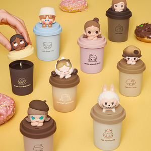 POPMART pour Mart Bubble Cute <span class=keywords><strong>Grain</strong></span> Coffee Factory Series Bougie en verre parfumée Boîte mystère <span class=keywords><strong>D</strong></span>écoration <span class=keywords><strong>d</strong></span>'intérieur Cadeau - Product Image 1