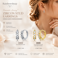 Boucles d'oreilles créoles en argent sterling S925 avec zircons multicolores, option bicolore plaqué or, bijoux fins étincelants, cadeau pour femme