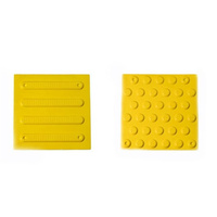 Carreaux de pavage tactiles résistants aux chocs antidérapants de confiance pour les installations publiques extérieures et les projets scolaires Design moderne