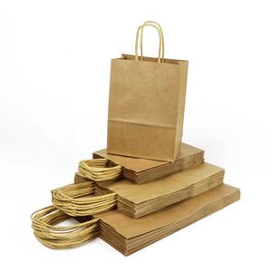 Bolsas de Papel Kraft Personalizadas Crown Win Agriculture, Bolsa de Compras Ecológica Marrón para Plantas en Maceta, Bonsái Amatista, Paquete de Regalo - Product Image 1