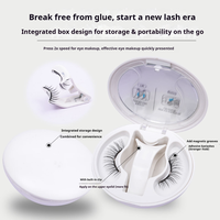 Faux cils magnétiques réutilisables 3D CC Modèle XY019 en poils de vison doux et légers, cheveux raides
