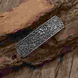 Retro Embossed Pattern Hairpin Spring <b>Clip</b> Fashion Versatile Hair Accessories Viking Norwegian Style Jewelry Spring Hair <b>Clip</b> - Product Image 4