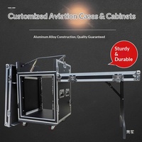 Caisse de transport antichoc et robuste 12U/16U pour amplificateur audio et équipement de mixage