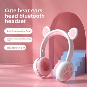 Over-Ear pour casque Bluetooth avec oreilles de <span class=keywords><strong>chat</strong></span> mignon casque de sport sans fil brillant vente <span class=keywords><strong>chaude</strong></span> - Product Image 2
