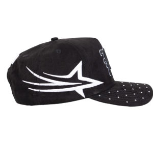Casquette de baseball en daim Tcap Chine avec broderie personnalisée et logo brillant - Product Image 4