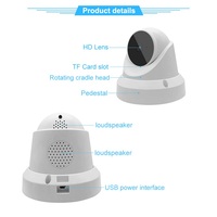 Caméra de sécurité intelligente pour la maison V380, suivi intelligent humanoïde, alarme, audio bidirectionnel, rotation à 360 degrés, caméra IP CCTV